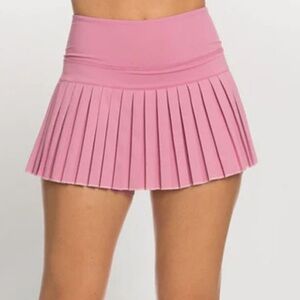 Gold Hinge Pink Pleated Tennis Skirt Size S